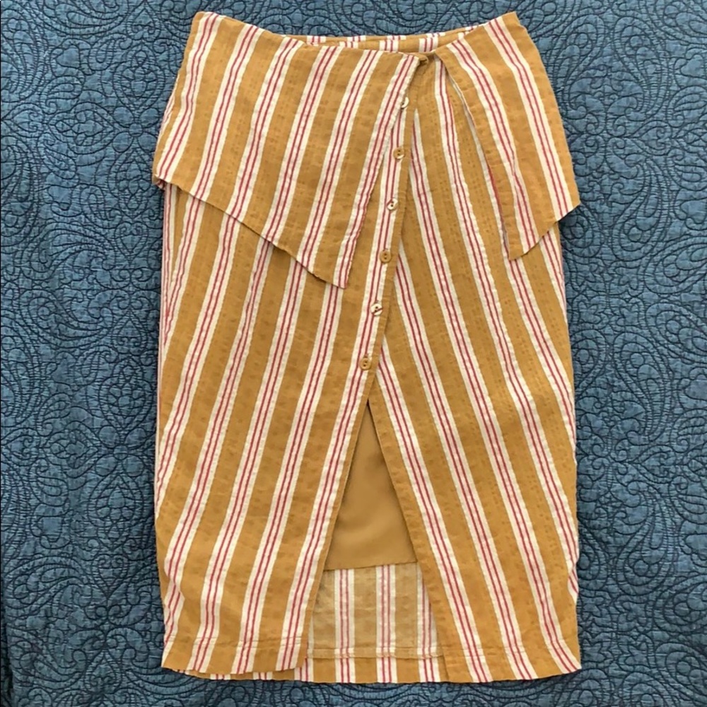 Striped midi skirt from Anthro